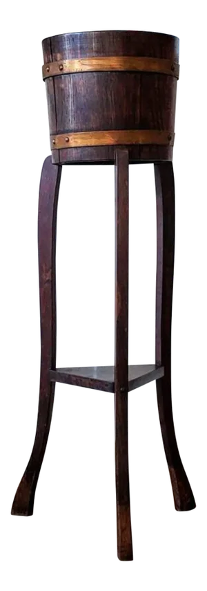 Early 20th Century English Edwardian Ra Lister & Co. Oak Standing Barrel