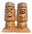 Ainu Wood Carving of Man and Woman, Hokkaido, Japan, 1960s For Sale