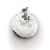 Mid 20th Century Circa 1950 Margot De Taxco Zodiac Sterling Silver Gemini Pendant Medallion For Sale - Image 5 of 5