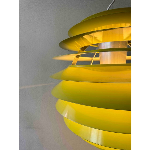 Danish Olive Green PH Louvre Pendant Light by Poul Henningsen for Louis Poulsen, 1960s For Sale - Image 10 of 18