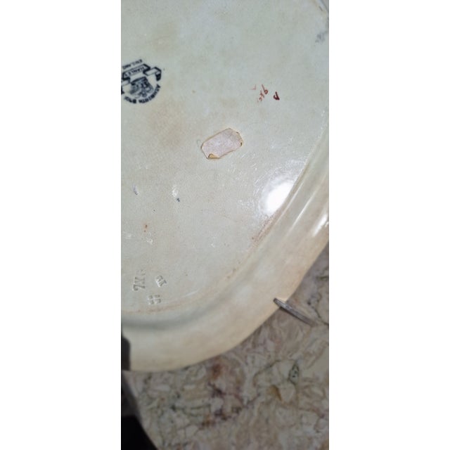 Antique Ashworth Brothers Hanley England 13" Serving Platter For Sale - Image 9 of 11