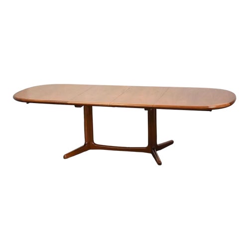 Danish Modern Teak Oval Dining Table