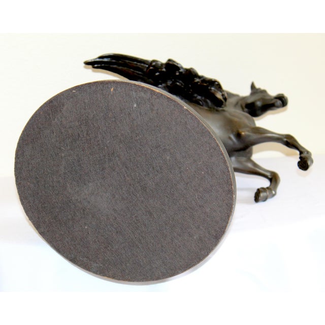 Vintage j.b. Hirsch "Collection Française" Bronze Pegasus Replica Sculpture After Émile-Louis Picault – 20" H For Sale - Image 13 of 16