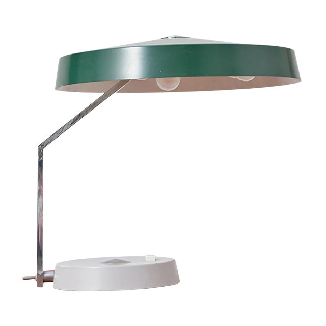 Vintage Desk Lamp with Flexible Shade For Sale