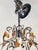 Vintage Italian Designer Beaded & Amber Glass Hot Air Balloon 8 Light Chandelier For Sale - Image 15 of 17