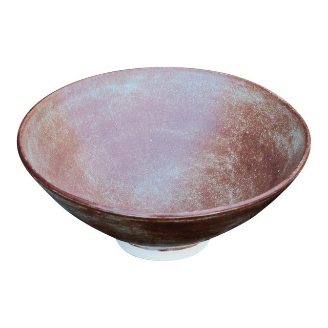 Large Stoneware Bowl/Centerpiece For Sale