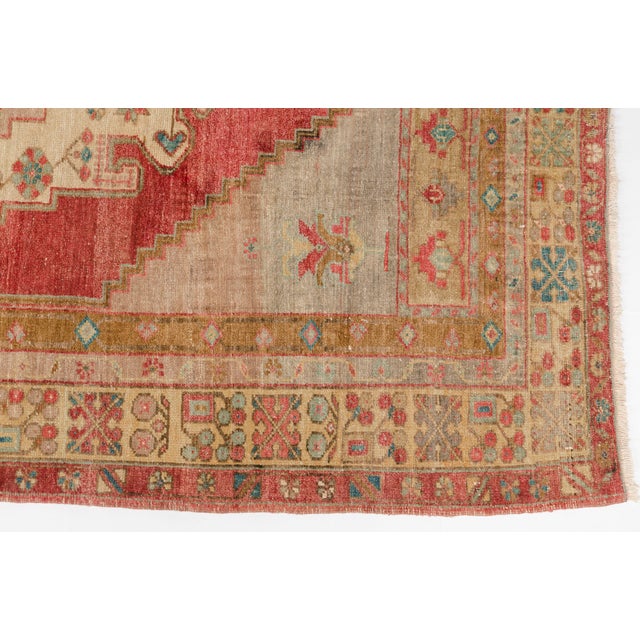Bohemian Vintage Wool Carpet For Sale - Image 4 of 10