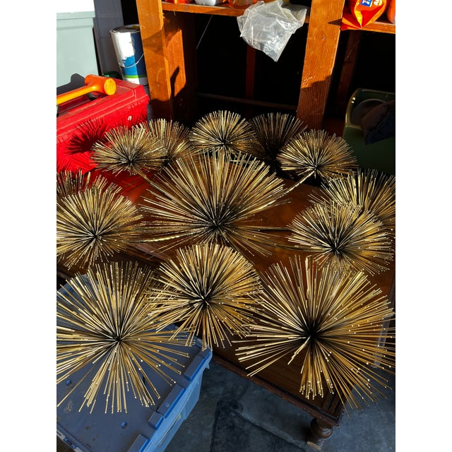 Curtis Jere Vintage Brass Sea Urchin/Dandelion Wall Sculpture For Sale - Image 13 of 13
