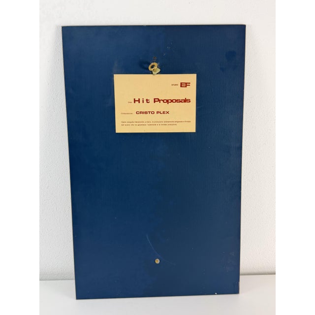 Italian Sacred Painting in Smoked Glass and Brass, 1960s For Sale - Image 6 of 12