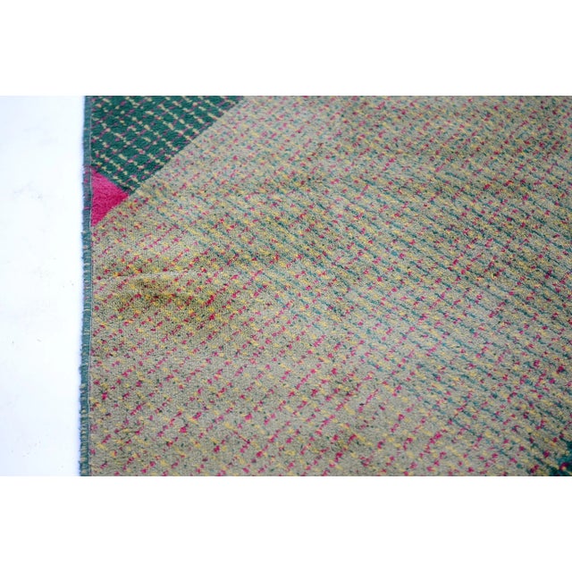 Modern Mid-Century Geometric Rug, 1960s For Sale - Image 3 of 6