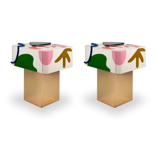 Fauves Bedside Tables by Malabar, Set of 2 For Sale - Image 16 of 16