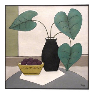 "Gentle Persuasion"/Mid-Century Modern Still-Life/by Trish Toro, Framed For Sale