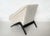 White Italian Gio Ponti Style Geometric Club or Lounge Chairs - a Pair For Sale - Image 8 of 9