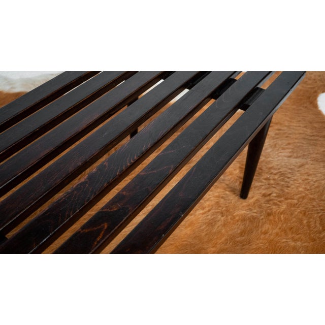 Mid-Century European Slat Bench or Coffee Table, Yugoslavia, C. 1960s For Sale In Boston - Image 6 of 16