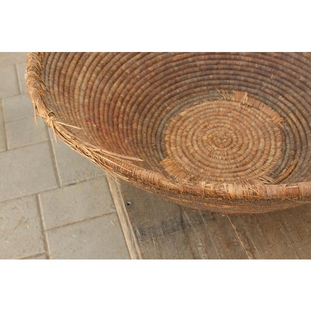 Textile Large Antique 28" Dm Tribal Harvest Bowl For Sale - Image 7 of 9