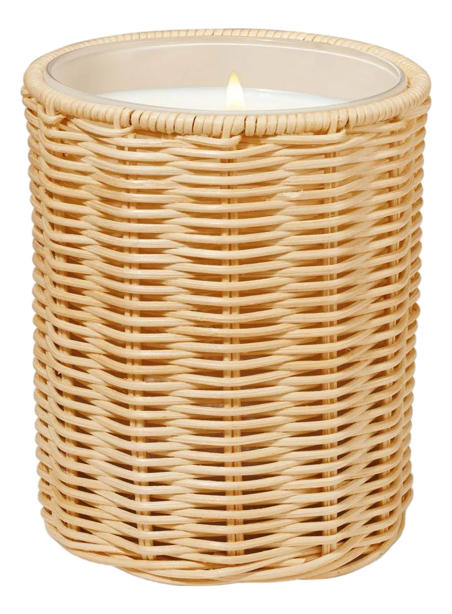 Aerin Freya Rattan Candle Sleeve - Thumbnail 2