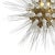 Sputnik chandelier made of Murano glass spikes and brass rods fixed to a central brass lacquered orb. It requires twenty...