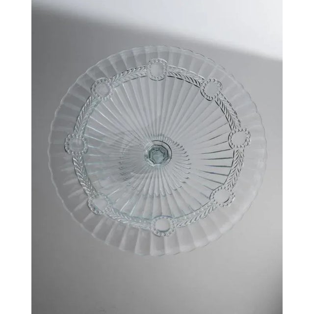 Vintage Pressed Glass Compote, 1910s For Sale - Image 5 of 11