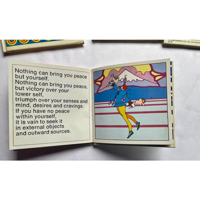 1970 Peter Max First Edition Books ~ Peace ~ Love ~ Thought ~ God - Set of Four For Sale - Image 9 of 18