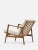 Stefan Lounge Chair in Cream Cord and Dark Wood, 2023 For Sale - Image 4 of 4