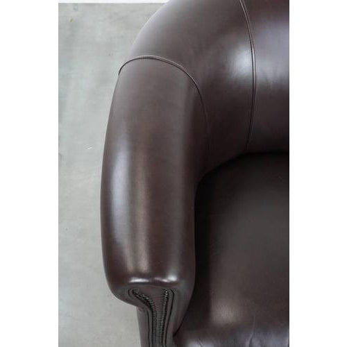 Animal Skin Club Chairs in Cowhide Leaher, Set of 2 For Sale - Image 7 of 16