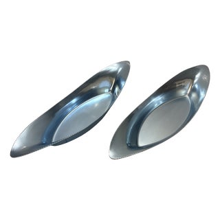 Aluminium Trays by MMM, 1960s, Set of 2 For Sale