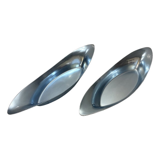 Aluminium Trays by MMM, 1960s, Set of 2 For Sale