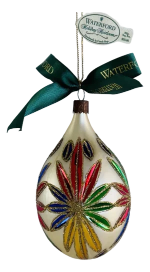 Waterford 1998 Opulence Collection Lucerne Gold Ball Ornament W/ Box