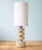 Cream Travertine and Chrome Table Lamp, Italy, 1970s For Sale - Image 8 of 8