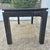 Black Mid-20th Century Asian Ming Style Rectangular Black Lacquered Grasscloth Coffee Table (48x24") For Sale - Image 8 of 15
