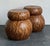 Vintage Wood Mosaic Low Stools - A Pair For Sale - Image 13 of 18