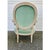 A French Country Classic | Louis XVI Fauteuil in Soft Celadon Velvet For Sale - Image 9 of 10