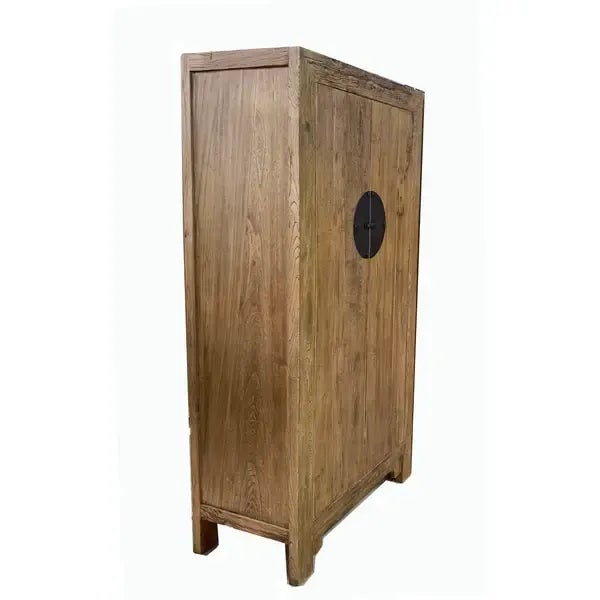 Chinese Square-Corner Elm Cabinet For Sale - Image 3 of 8
