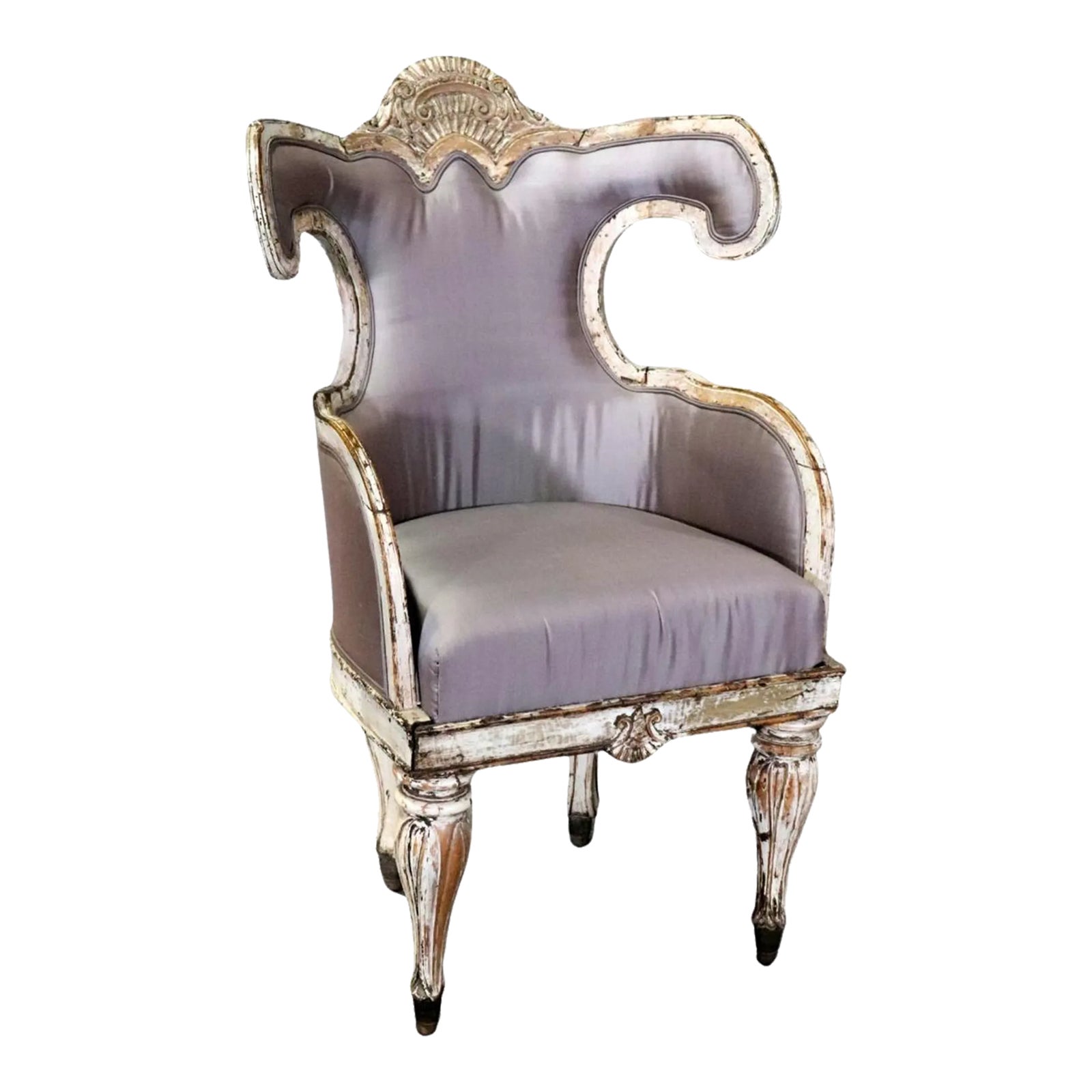 Fauteuil Bergère Baroque - Rose Or - Style Antique - Palazzo INT - Reproduction De Luxe