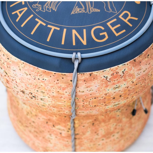 Blue Pouf in Expanded Polyurethane by Gugliermetto, 2010s For Sale - Image 8 of 18