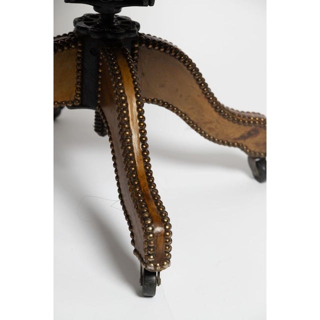 Captain's Swivel Chair, 1920s For Sale - Image 11 of 12