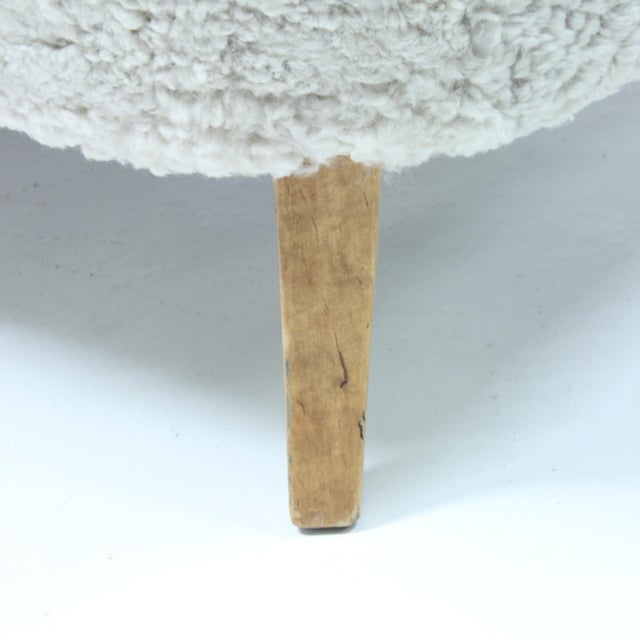 Swedish Modern Sheepskin Sofa, 1940s For Sale - Image 11 of 12