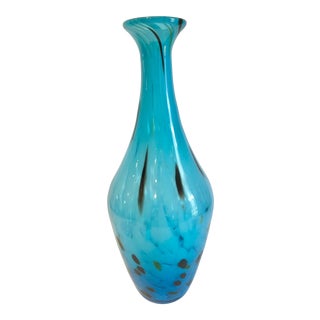 Mid Century Cristalleri D’Art Italian Murano Vase For Sale