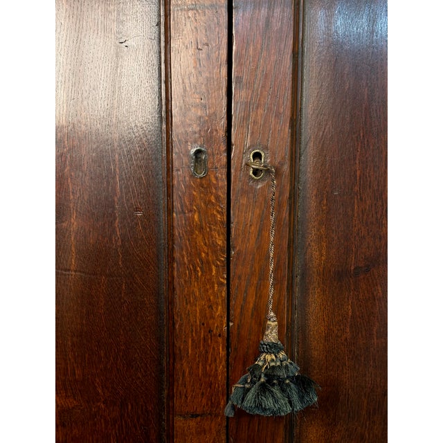 18th-Century Georgian Oak Bureau Bookcase For Sale - Image 11 of 13