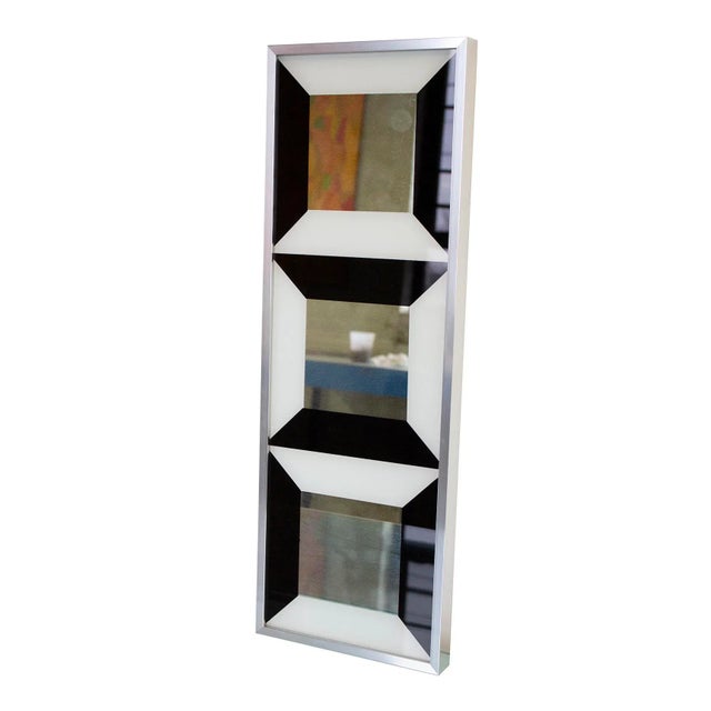 Metal Op Art Mirror by Turner Mfg After Verner Panton For Sale - Image 7 of 8