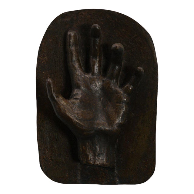 E. Stroobants, The Artist Hand Sculpture, Brass For Sale