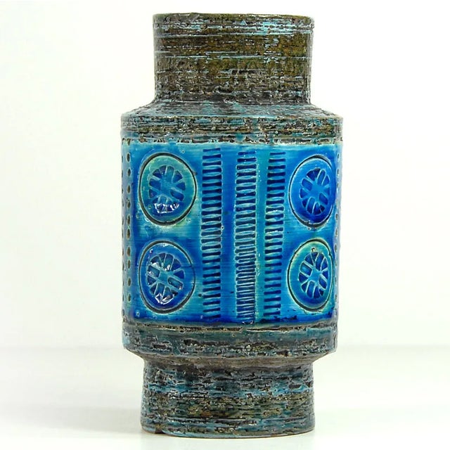 Mid-Century Modern Small Italian Ceramic Vase by Aldo Londi for Bitossi, 1960s For Sale - Image 3 of 9