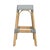 2020s Robias 30 in. Seat Height Rectangular Rattan Backless Bar Stool, White/Navy Stripe/ Natural Rattan Frame For Sale - Image 5 of 7