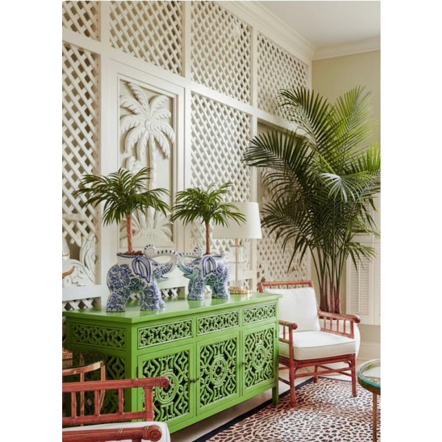 Blue 1990s Chinoiserie Blue and White Regency Large Elephant Planters- A Pair For Sale - Image 8 of 8