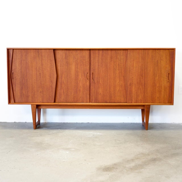 Dimensions: 86 5/8” L x 17 3/4” D x 43 1/4” H Origin: Denmark Designer: Kurt Østervig Manufacturer: Year: ca 1950s...