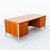 Vintage 1960s Mid Century Modern Teak & Chrome Executive Desk After Florence Knoll For Sale - Image 11 of 14