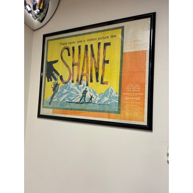 Shane (Paramount, R-1959). One Sheet (27" X 40.5"). Western. Starring Alan Ladd, Jean Arthur, Van Heflin, Brandon De...