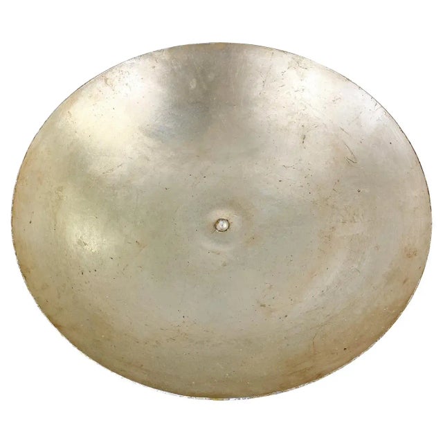 Modern Lucite Multicolor Apples in Center Silver Metal Bowl For Sale - Image 3 of 12