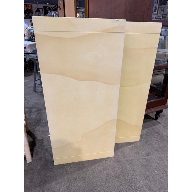 Wood Henredon Goatskin Lacquer Wood Dining Set For Sale - Image 7 of 12