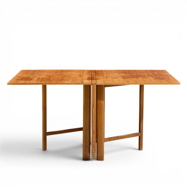 Brown Bruno Mathsson Style Maria Mid Century Danish Teak Expanding Dining Table For Sale - Image 8 of 10